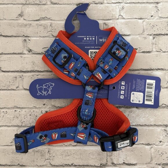 Sassy Woof Disney Mickey Mouse Dog Harness Size XS NWT - Picture 2 of 3